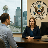 Как россияне получают визу США в Астане