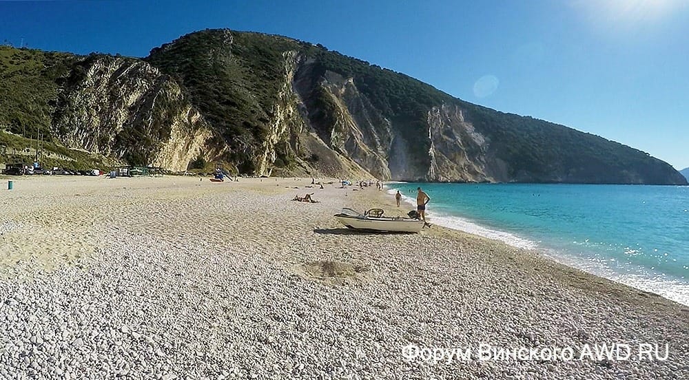 Кефалония пляж Антисамос и Айя Евфимия