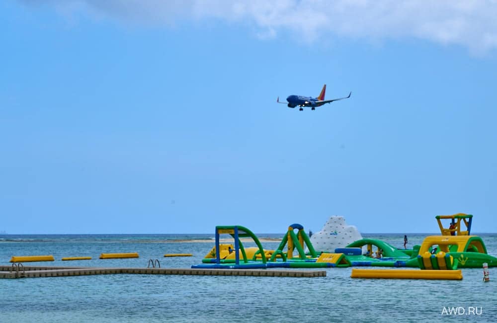 Самолетный пляж Аруба