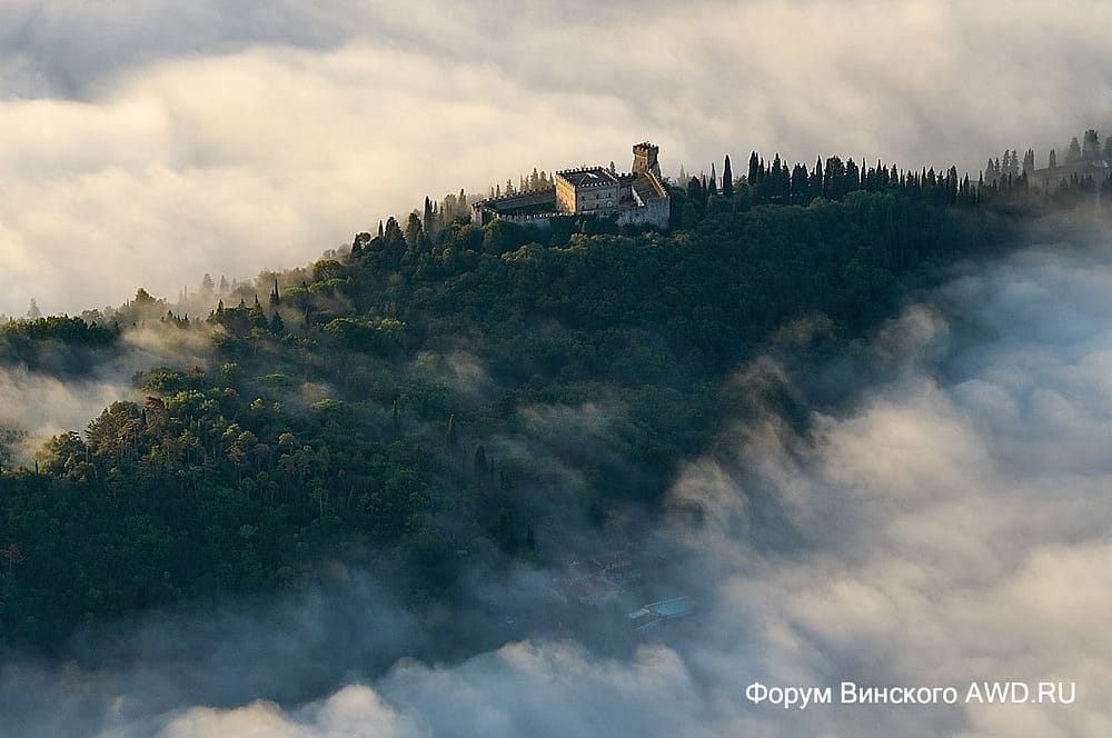 Над Тосканой на воздушном шаре