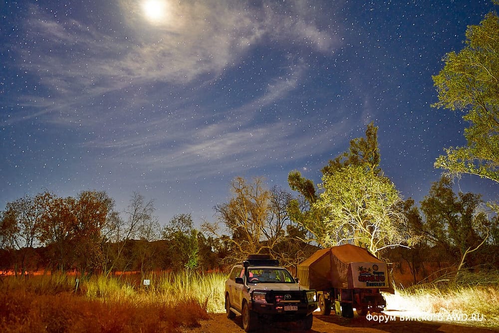Camping and rest stops in Australia