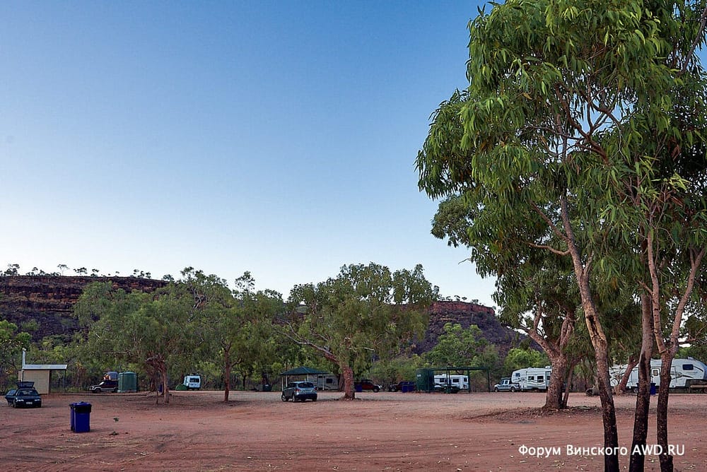 Camping and rest stops in Australia