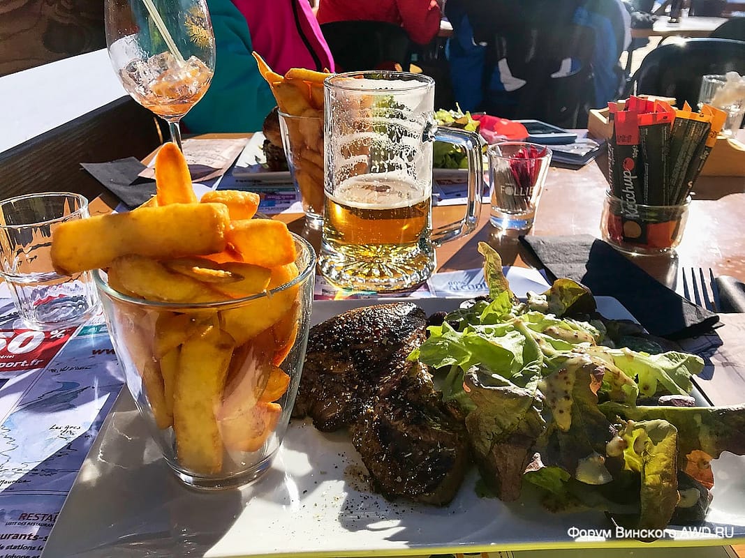 Три Долины Франция : рестораны и цены в них