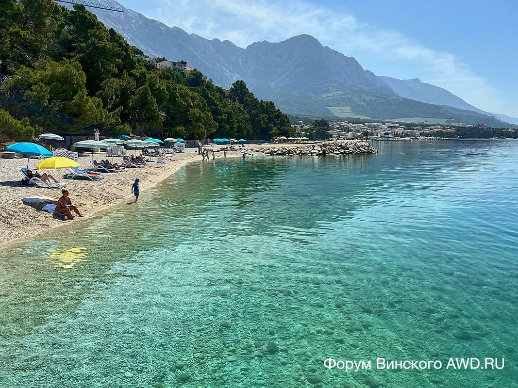 Башка Вода - Брела пляжи в Хорватии
