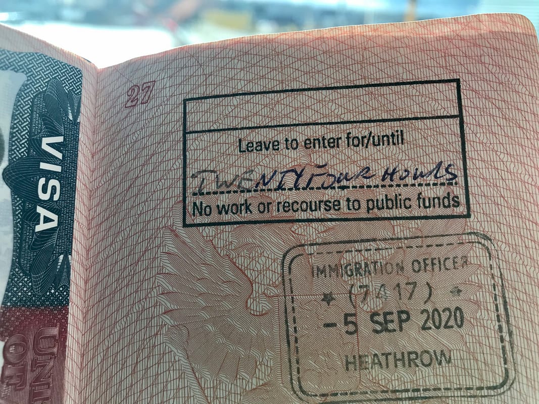 Транзит через Лондон 2020