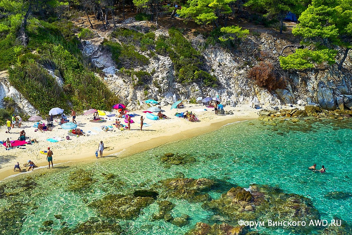 Orange beach Ситония