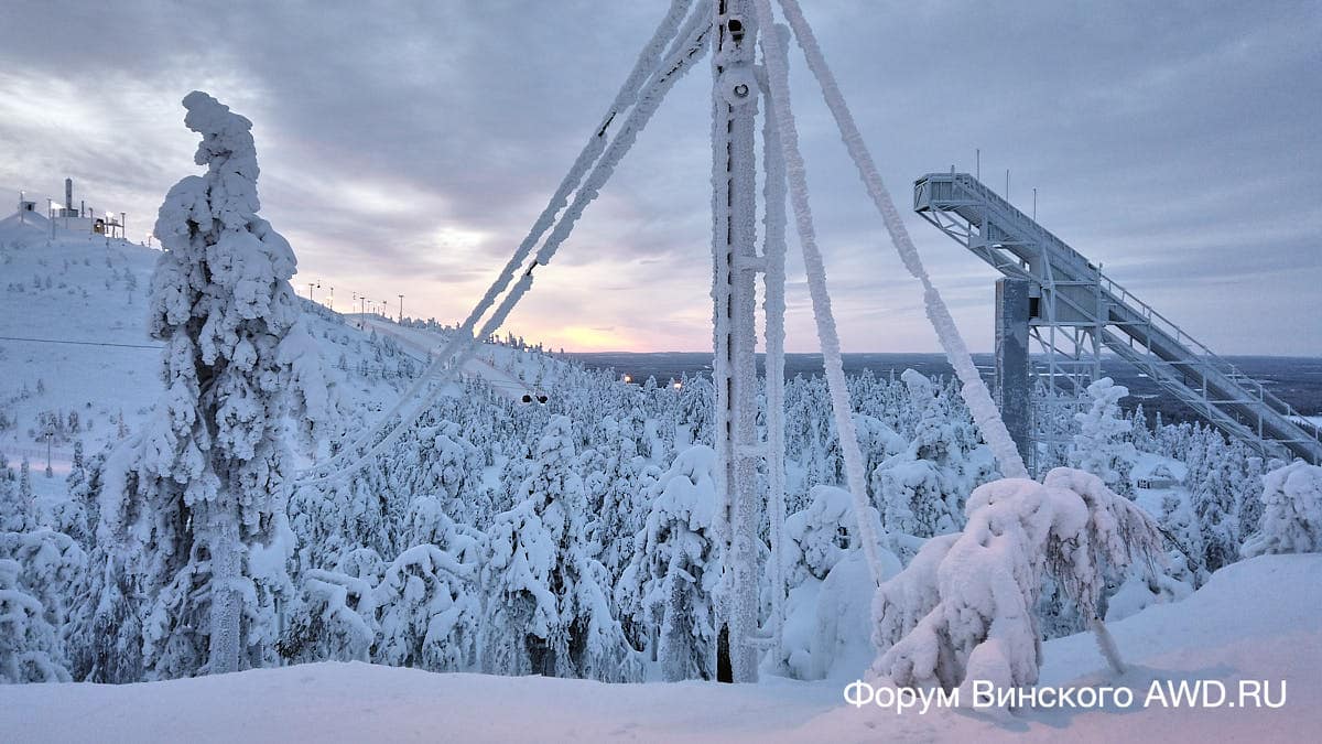 Горнолыжный курорт в Финляндии Рука