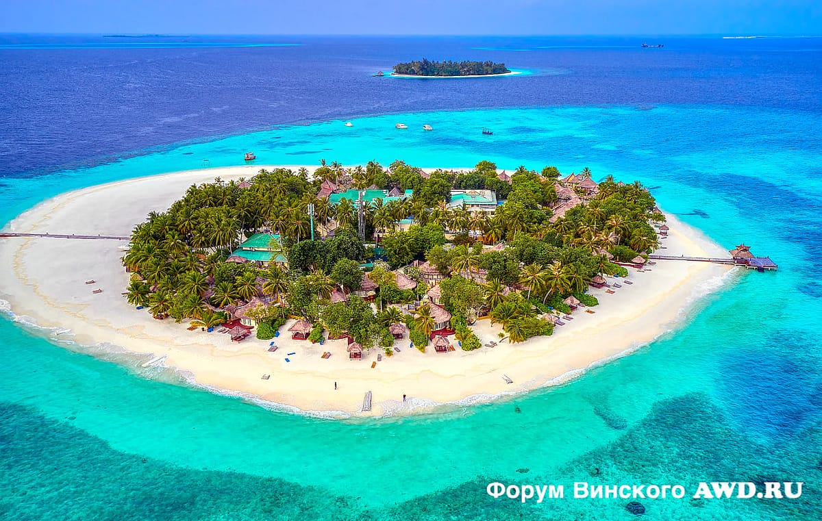 Banyan Tree Vabbinfaru вид сверху