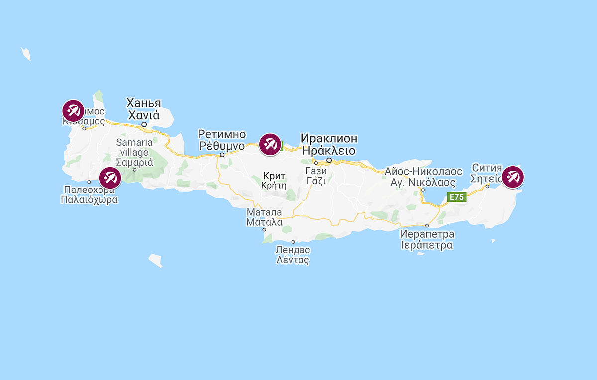 Пляжи Крита