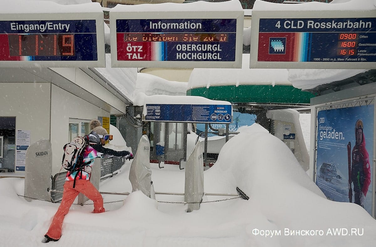 Горные лыжи в Австрии. Январь 2018