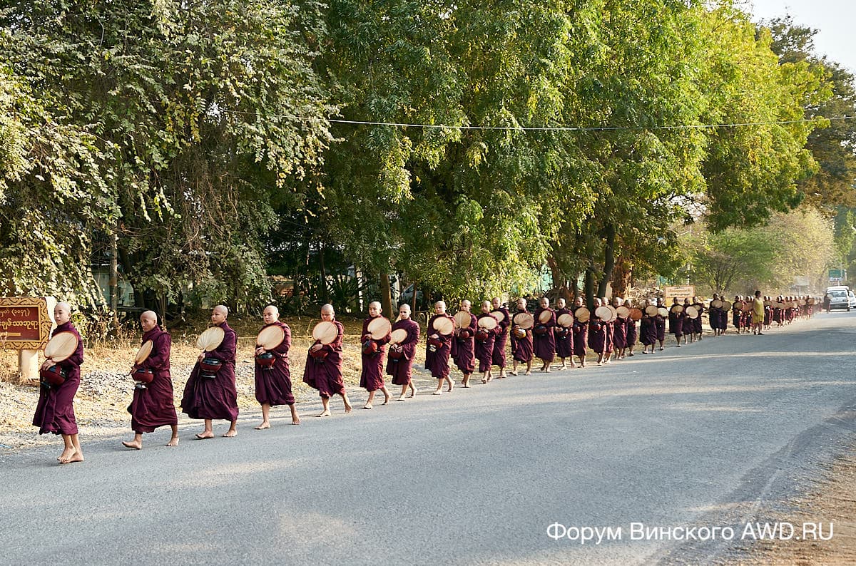 Монахи в Багане