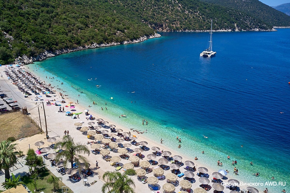 Пляж Антисамос Кефалония