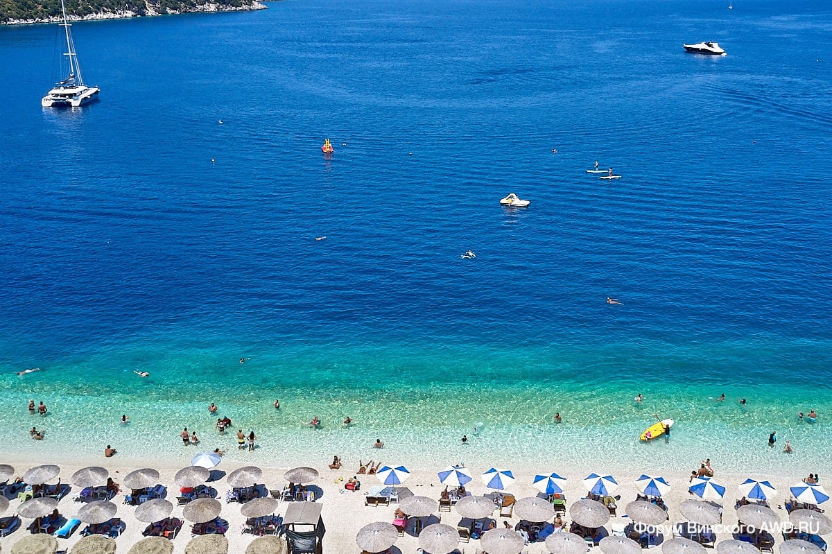 Пляж Антисамос Кефалония