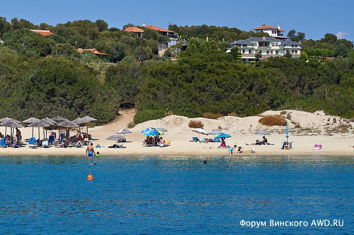 Остров Амульяни рядом с Афоном