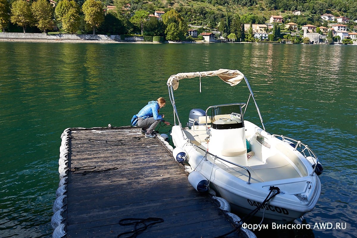 Прогулка по озеру Комо на катере