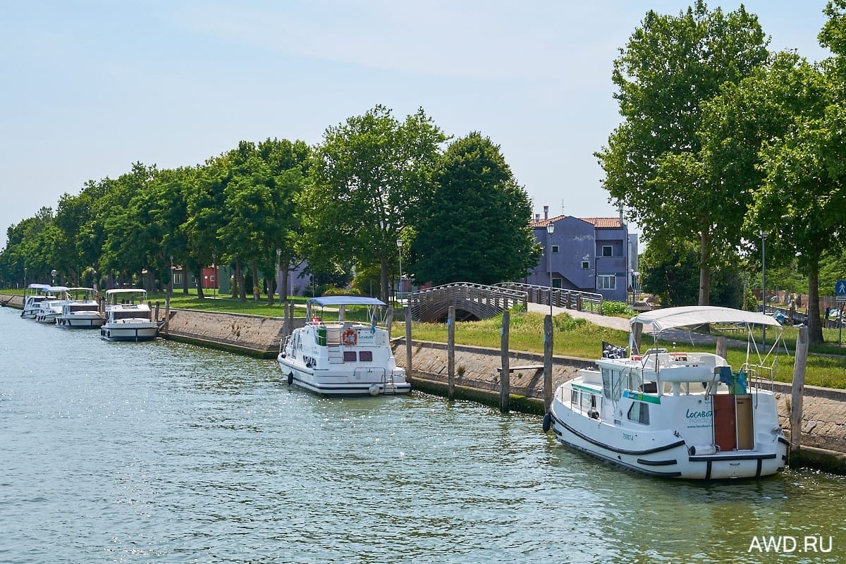 Марины и стоянки в лагуне Венеции