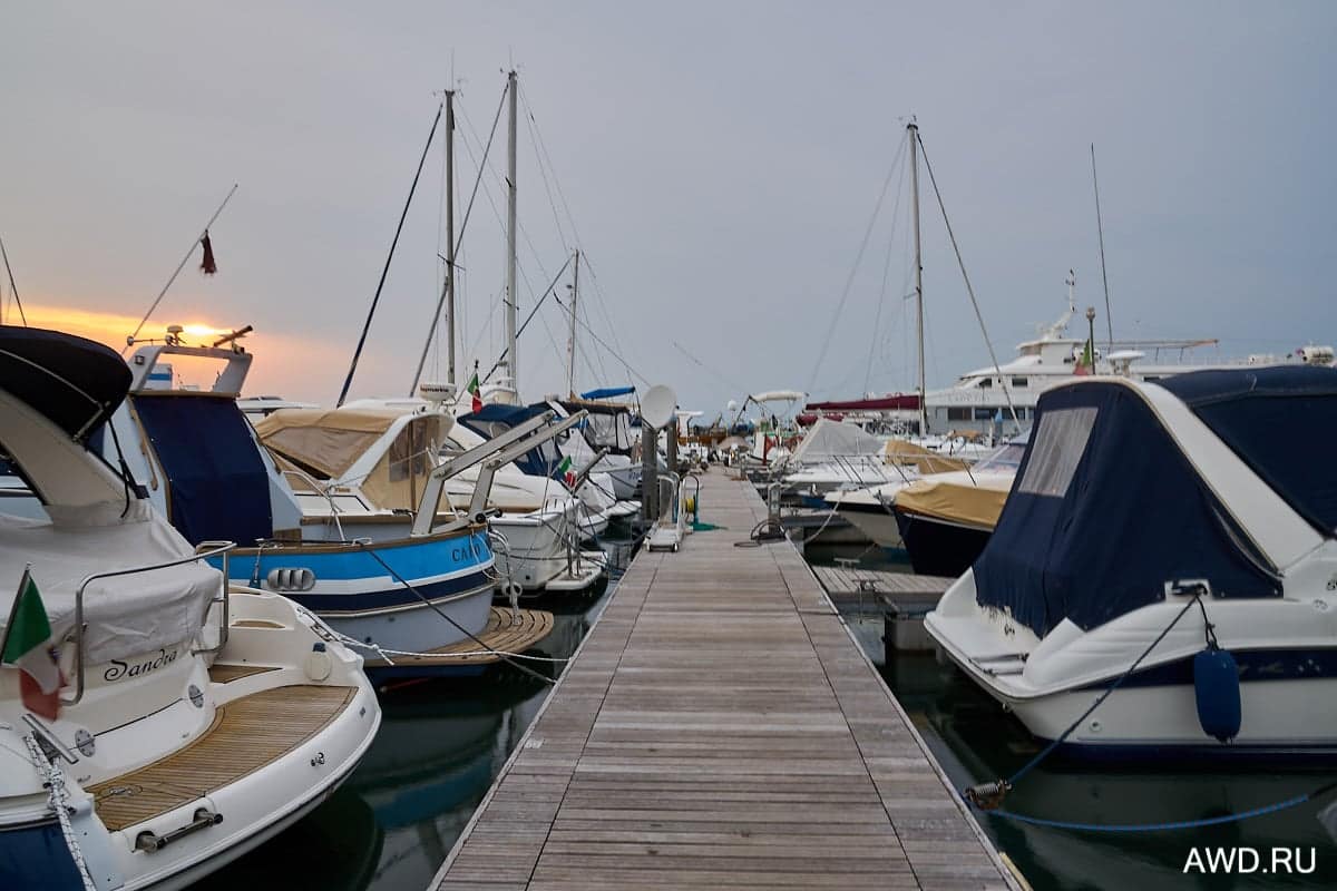 Марины и стоянки в лагуне Венеции