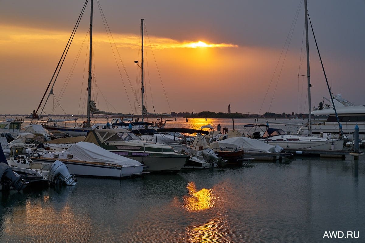 Марины и стоянки в лагуне Венеции