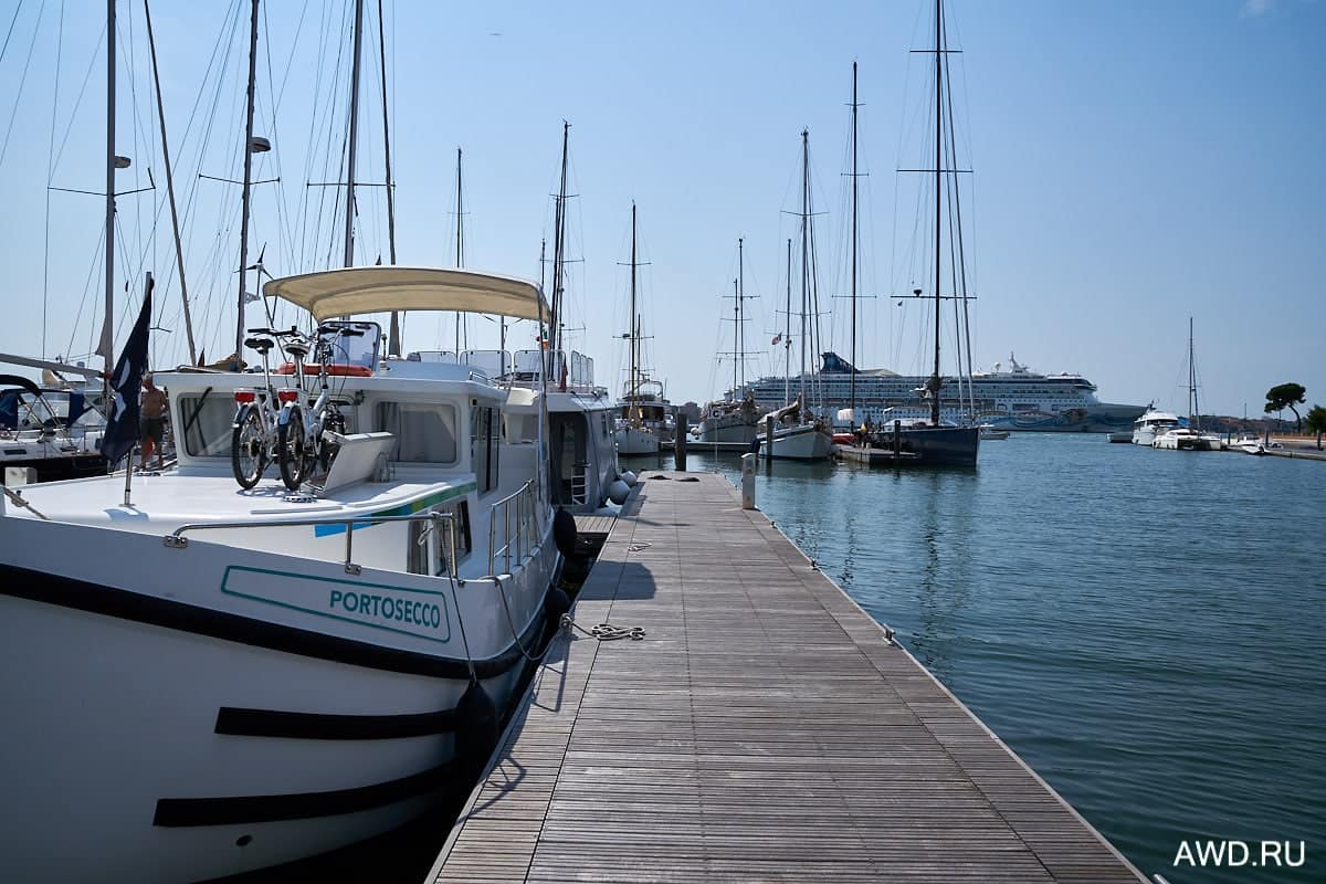 Марины и стоянки в лагуне Венеции