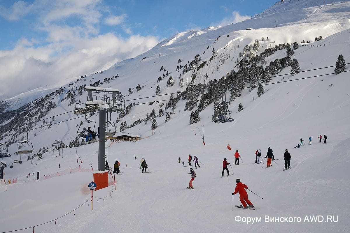 Горные лыжи в Австрии. Январь 2018