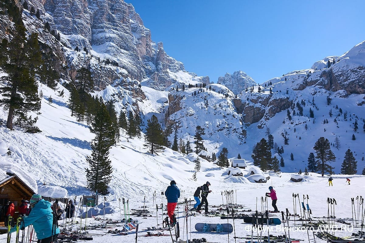Alta Badia горные лыжи в марте