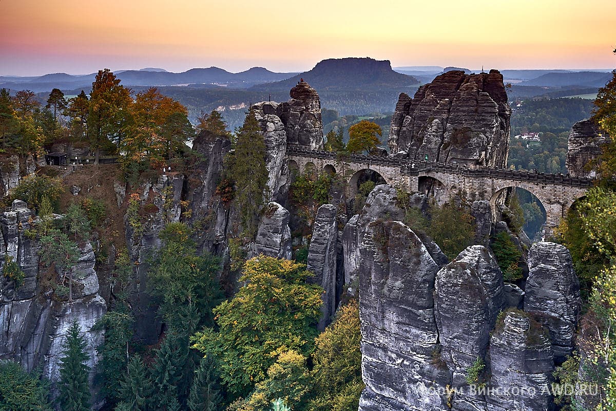 Мост Бастай в Саксонской Швейцарии