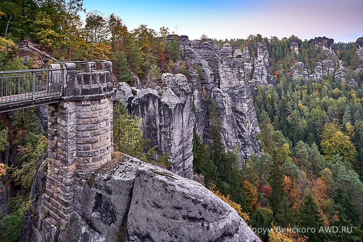 Мост Бастай в Саксонской Швейцарии