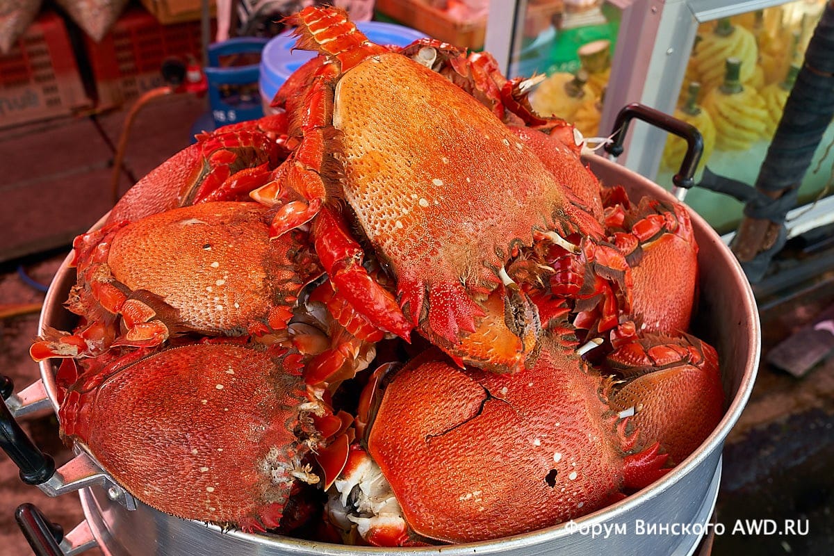 Красные крабы на Пхукете