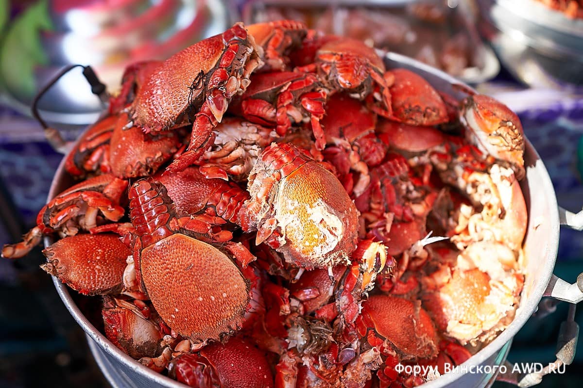 Красные крабы на Пхукете