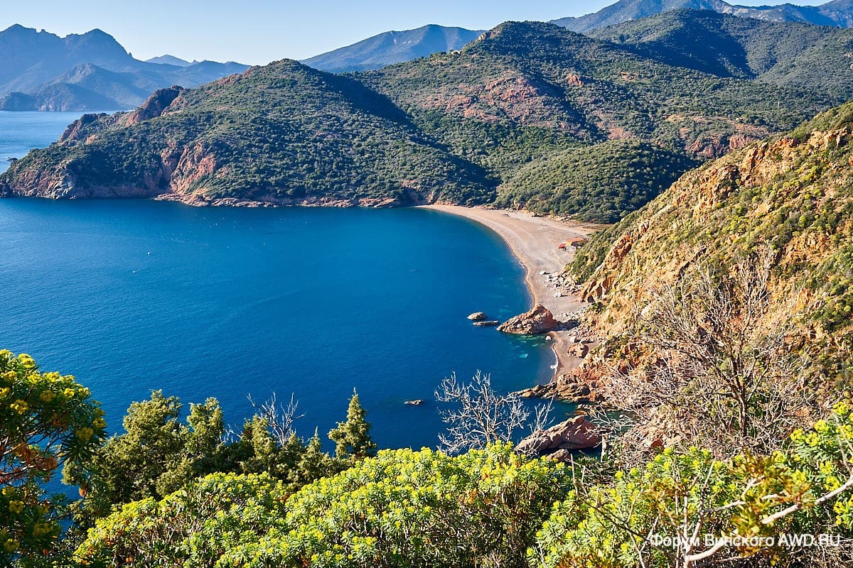 Гарелия Корсика пляж