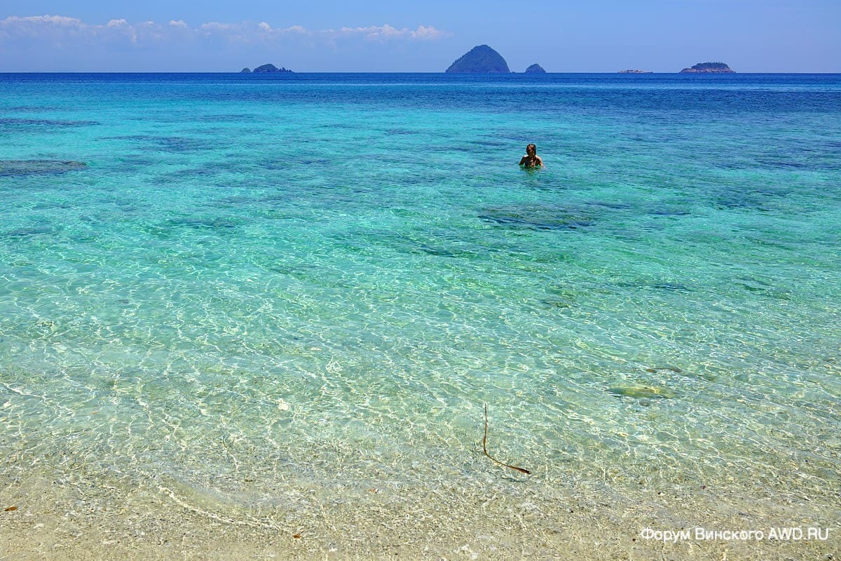 Пляжи Перхентианские острова