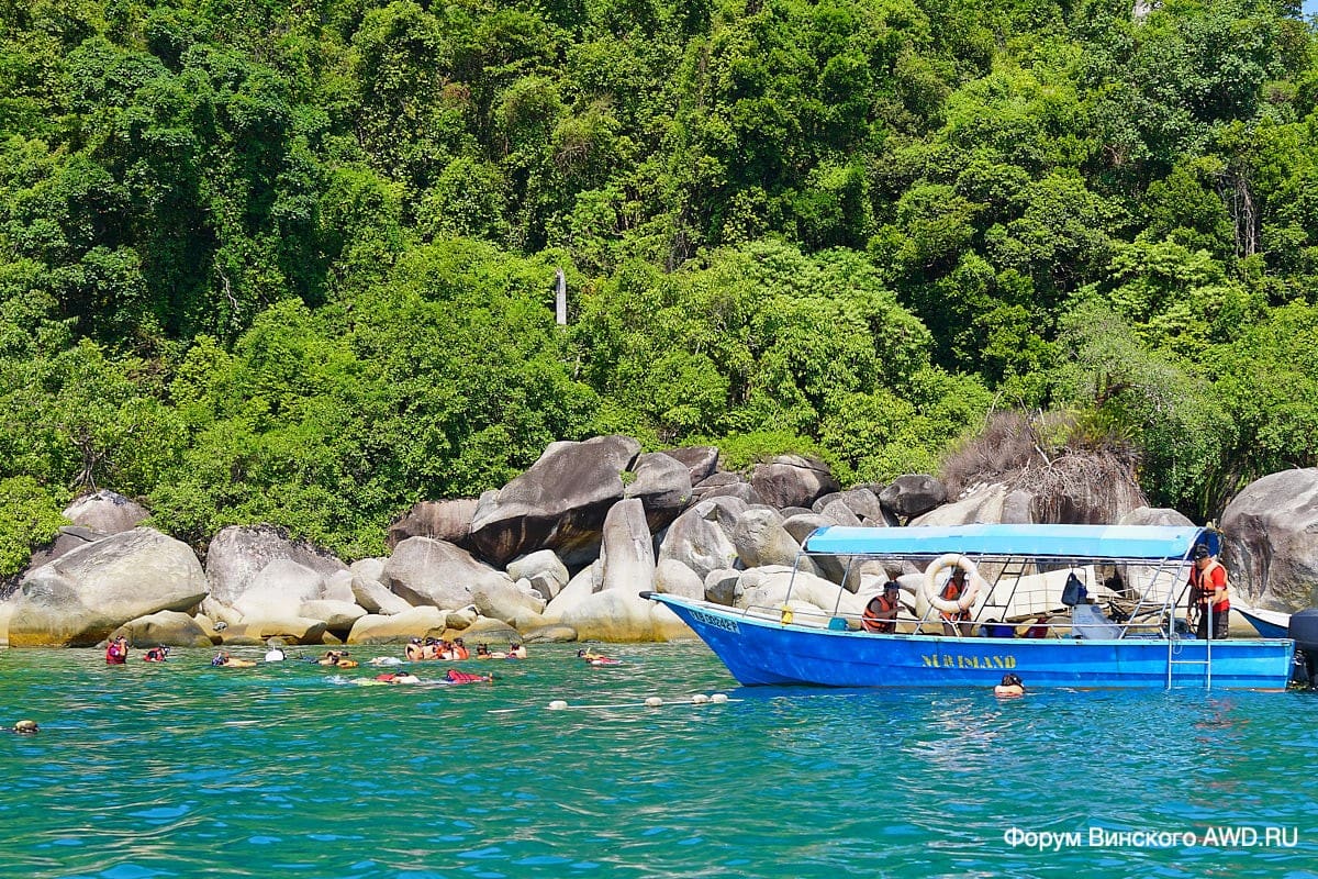 Снорклинг на Перхентианах
