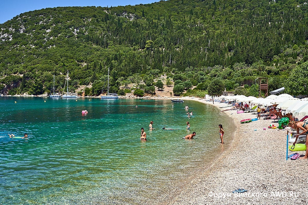 Stavros beach пляж Стравос Итака