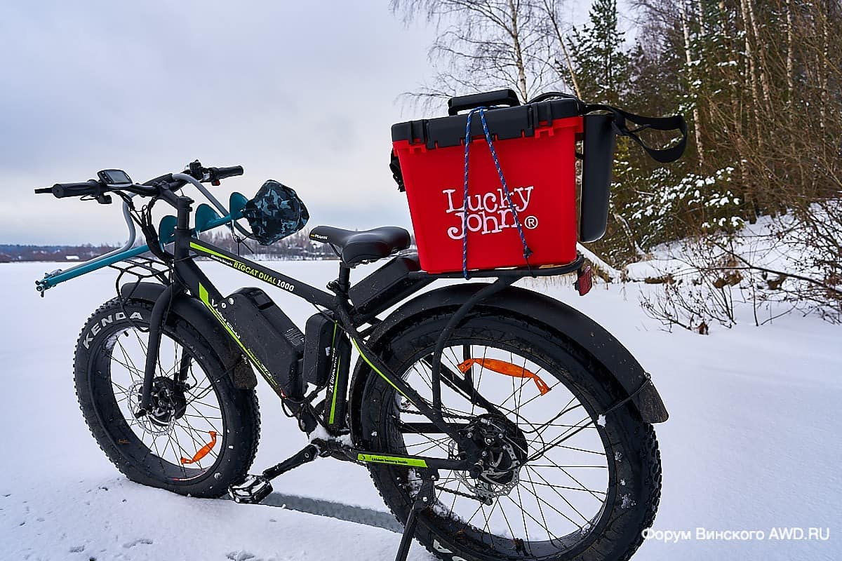 Электро фэтбайк зимой