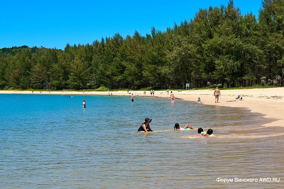 Пляж Лаян бич на карте