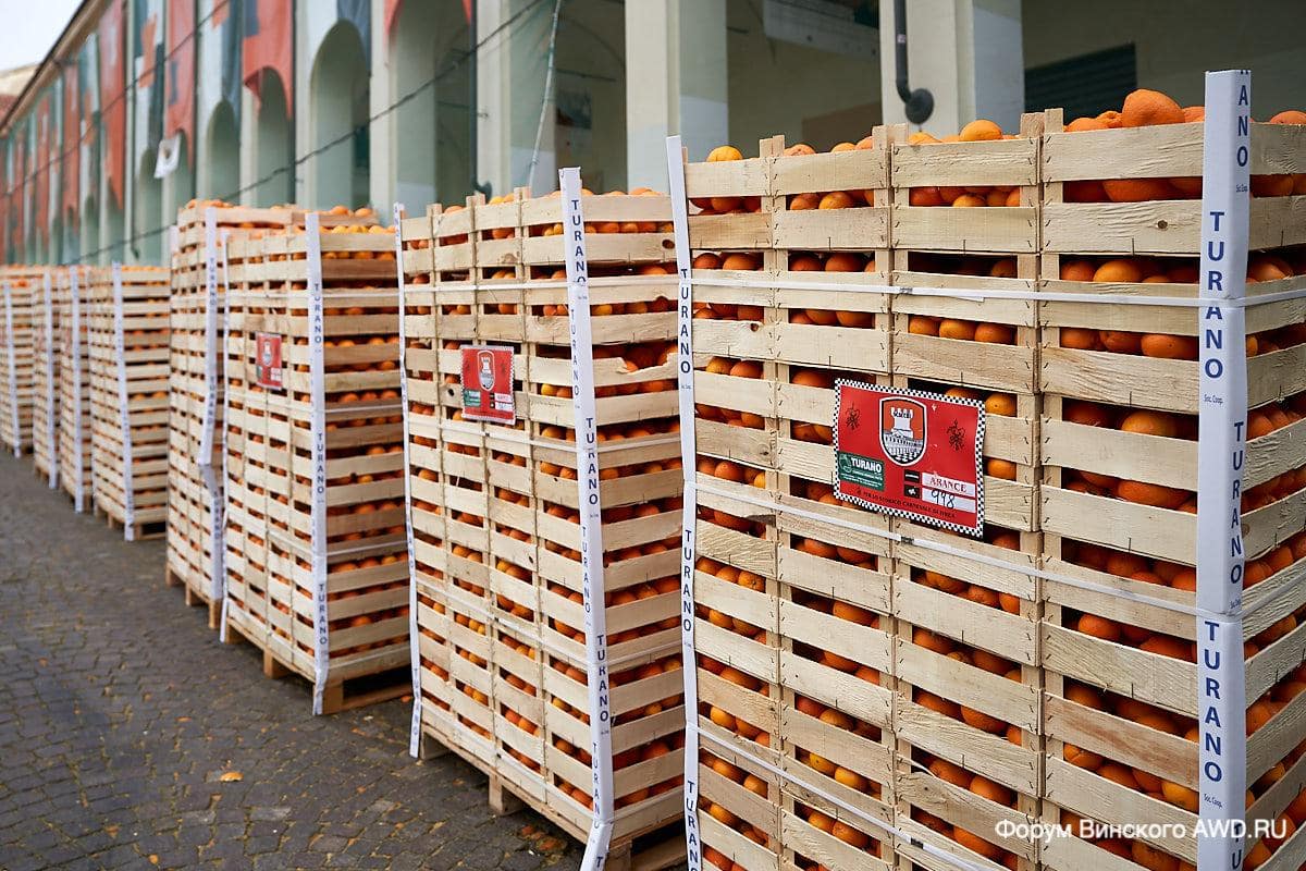 Карнавал в Ивреа (Италия)