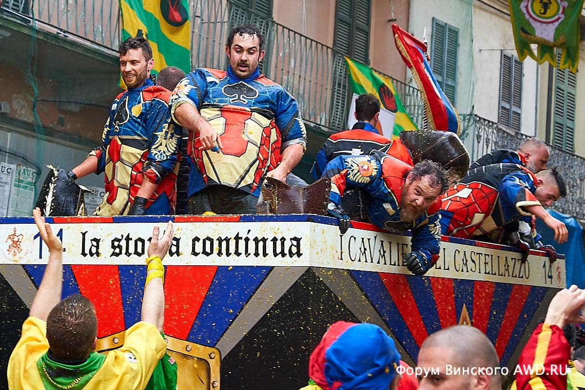 Битва апельсинов в Италии 2019