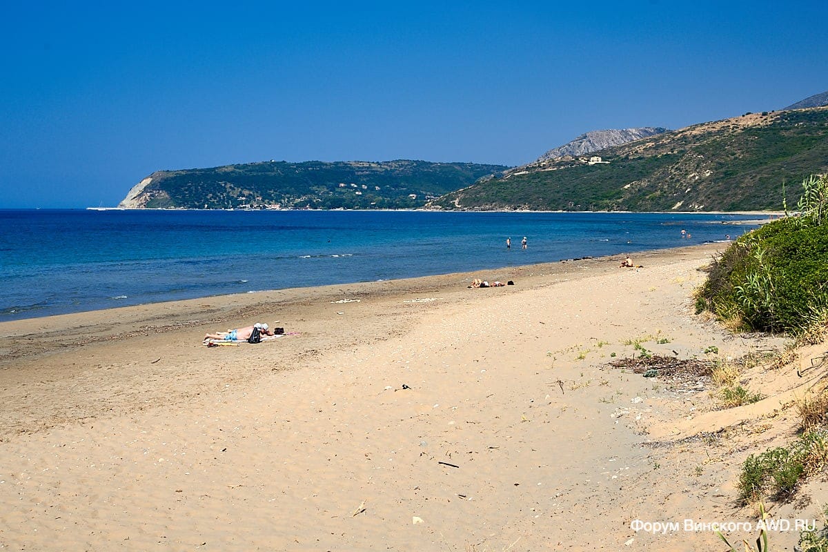 Mounda beach (пляж Мунда) на юге Кефалонии