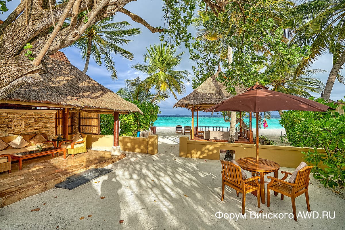 Banyan Tree Vabbinfaru вилла на пляже