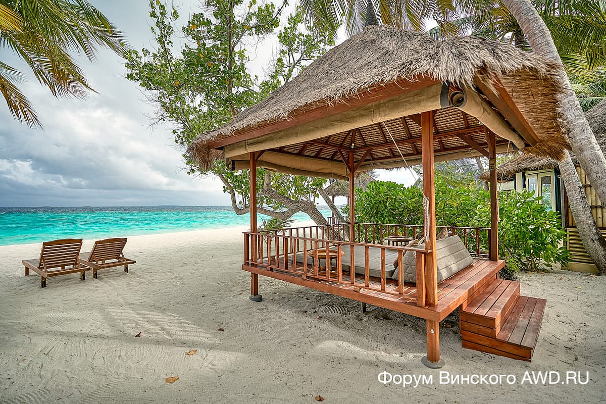 Banyan Tree Vabbinfaru вилла на пляже