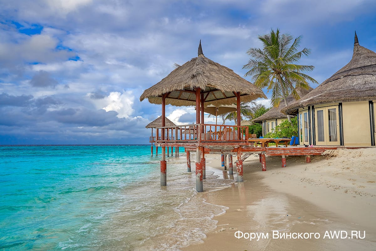 Banyan Tree Vabbinfaru вилла на пляже