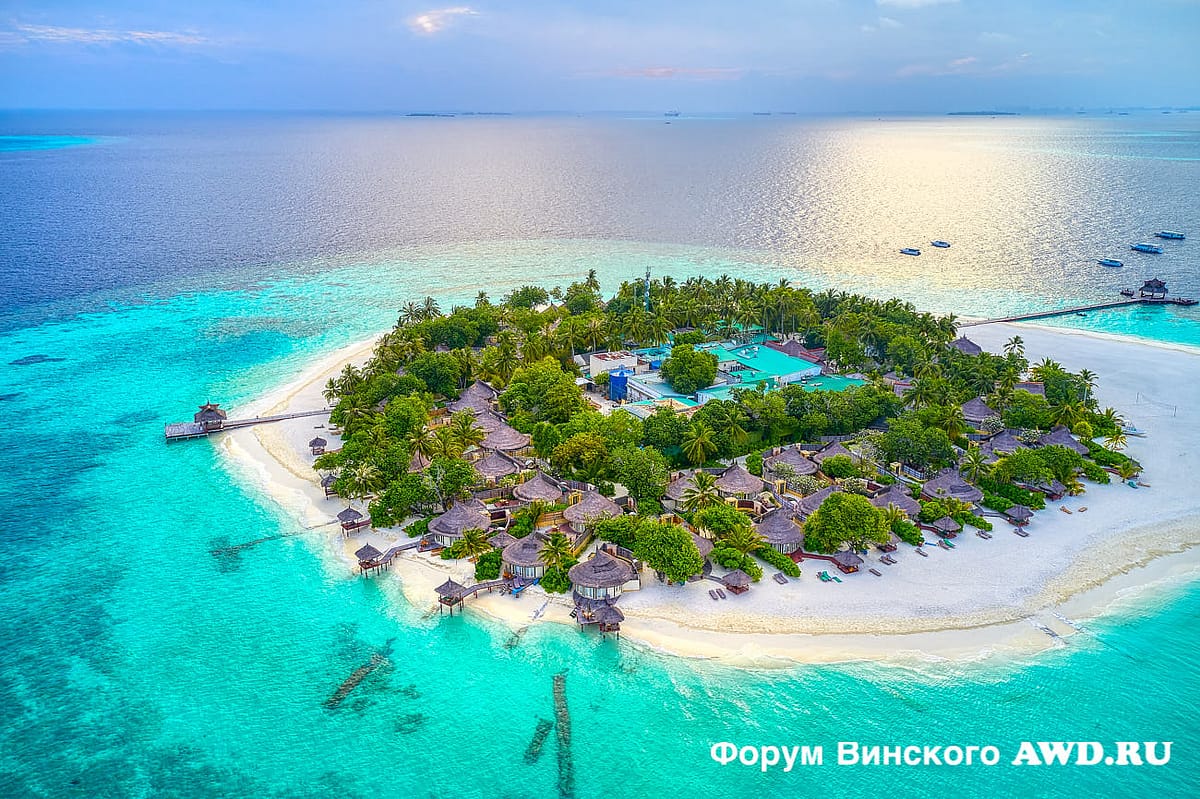 Banyan Tree Vabbinfaru вид сверху