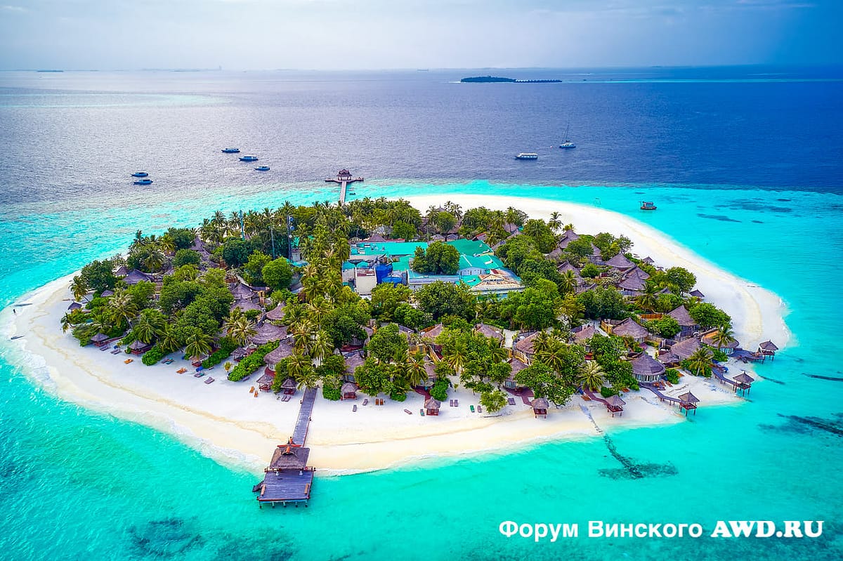 Banyan Tree Vabbinfaru вид сверху