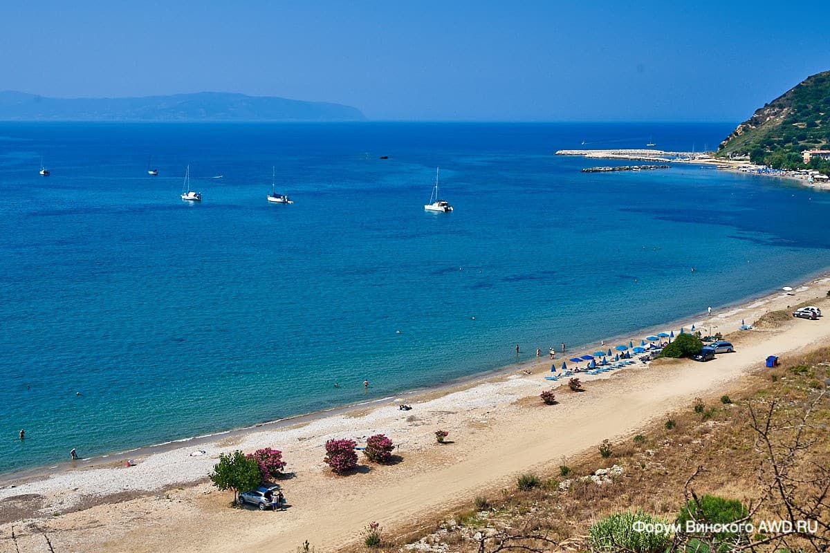 Mounda beach (пляж Мунда) на юге Кефалонии