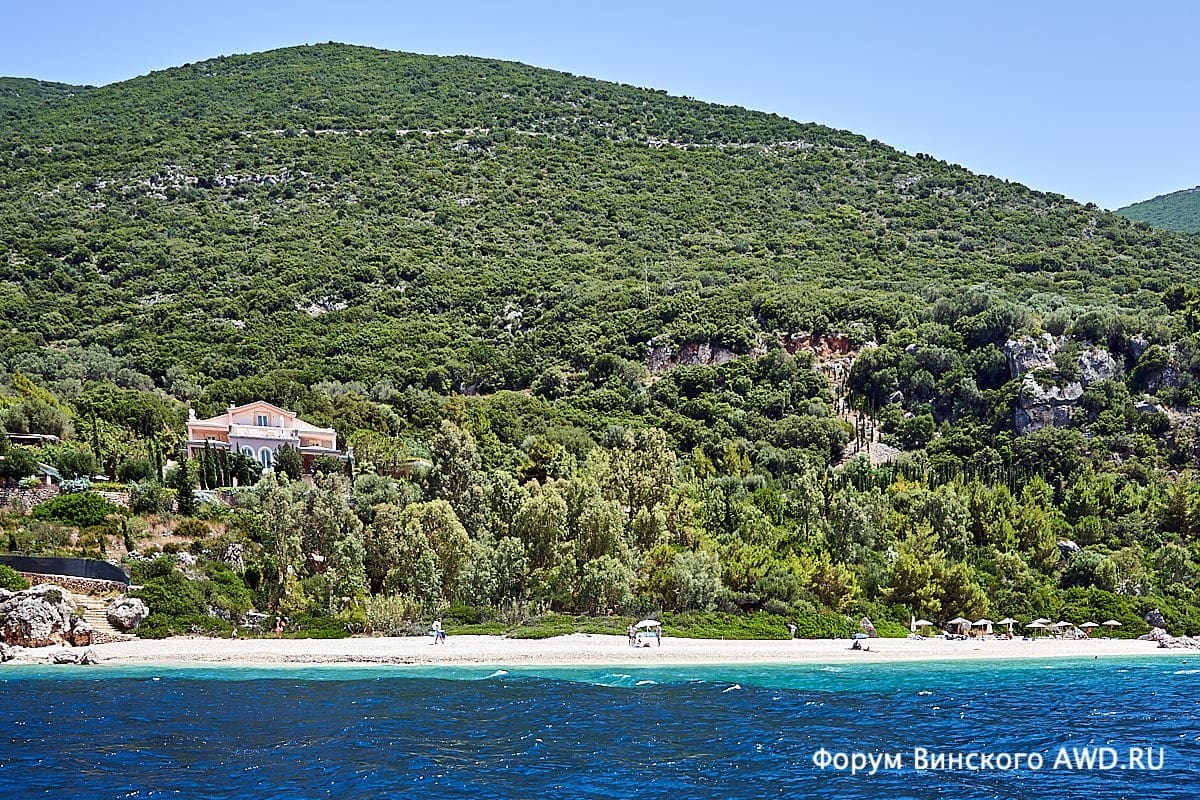 Aspros Gialos beach пляж Аспрос Гиалос Итака