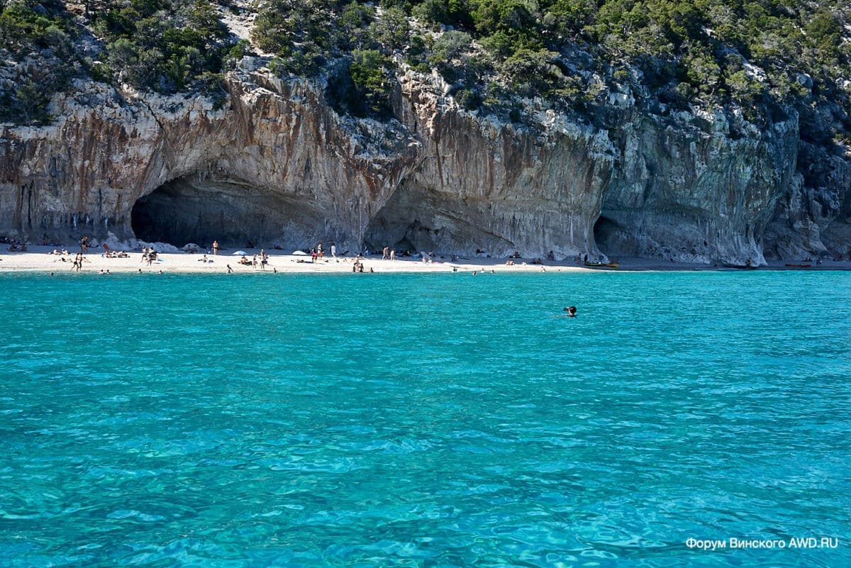 Пляжи Баунеи Сардиния