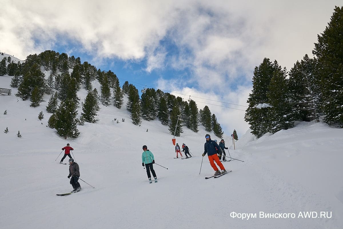 Горные лыжи в Австрии. Январь 2018