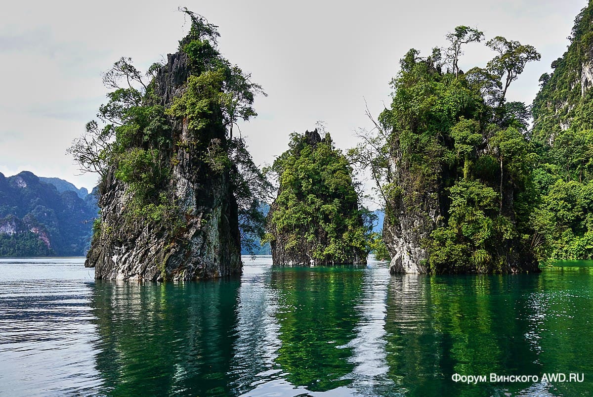 Озеро Чео Лан в парке Као Сок