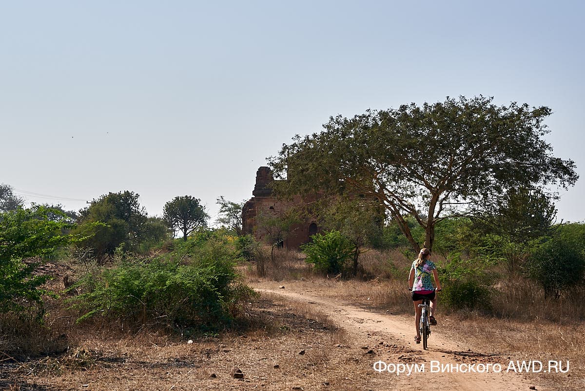 Баган дороги между пагодами