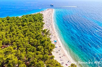 Брач пляж Золотой рог (Zlatni Rat)